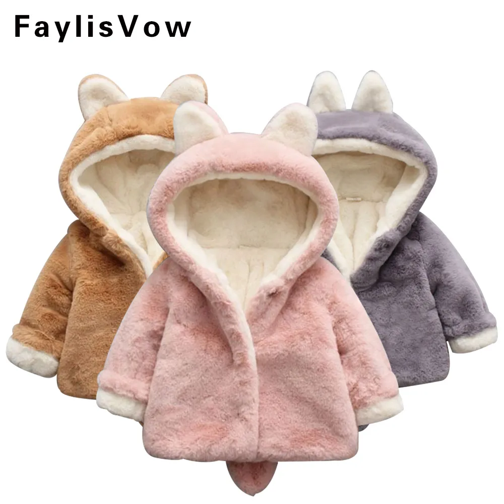Baby Boys Girls Winter Jackets Infant Warm Faux Fur Fleece Coat Children Parkas Rabbit Ear Hooded Outerwear Kids Thermal Clothes
Baby Boys Girls Winter Jackets Infant Warm Faux Fur Fleece Coat Children Parkas Rabbit Ear Hooded Outerwear Kids Thermal Clothes