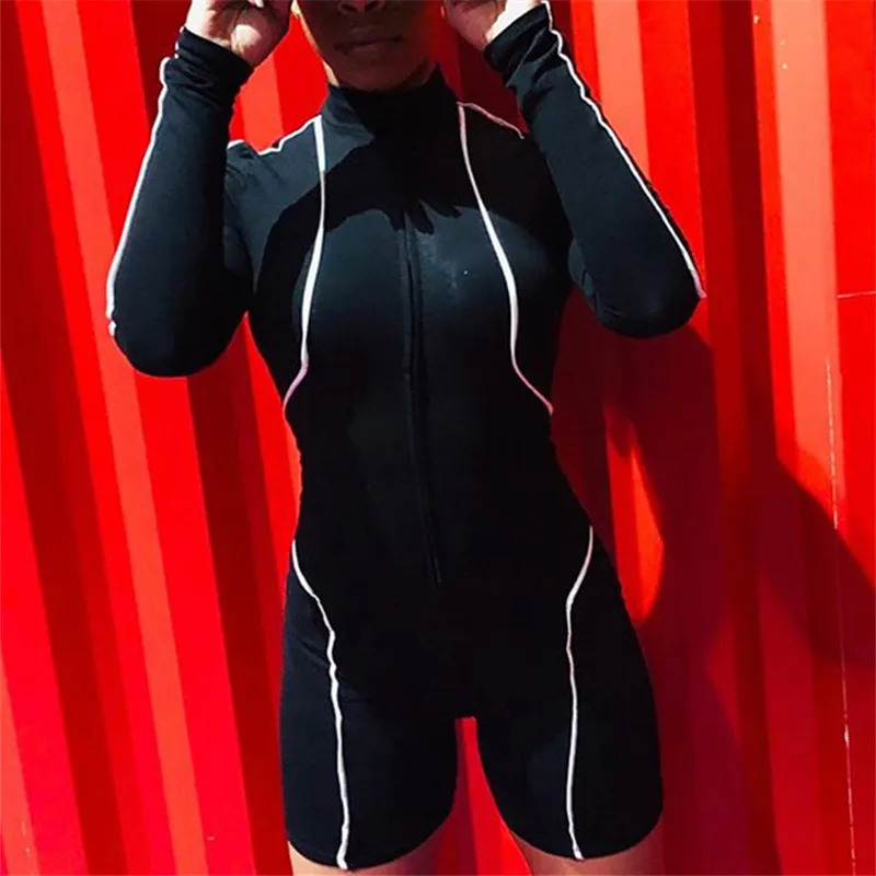 Long Sleeve Bodycon Playsuit Women Black O-neck Fitness Workout Rompers Womens Jumpsuits 2019 Sexy Bodysuit Joggers Playsuit
Long Sleeve Bodycon Playsuit Women Black O-neck Fitness Workout Rompers Womens Jumpsuits 2019 Sexy Bodysuit Joggers Playsuit