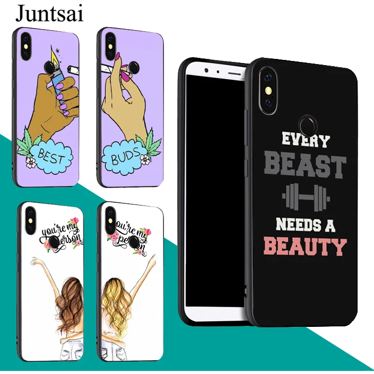 Juntsai Best Friend BFF Couple Gift Soft TPU Case For Xiaomi Redmi 5 Plus Note 5 5A 6A 6 7 S2 4X Mi F1 9 8 6 6X A2 Mix 2 Max3
Juntsai Best Friend BFF Couple Gift Soft TPU Case For Xiaomi Redmi 5 Plus Note 5 5A 6A 6 7 S2 4X Mi F1 9 8 6 6X A2 Mix 2 Max3