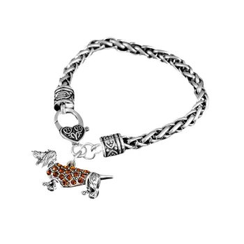 my shape Drop Shipping Brown Crystal Stone Dachshund Dog Pet Charm Lobster Clasp Bracelet for Animal Lover
my shape Drop Shipping Brown Crystal Stone Dachshund Dog Pet Charm Lobster Clasp Bracelet for Animal Lover
