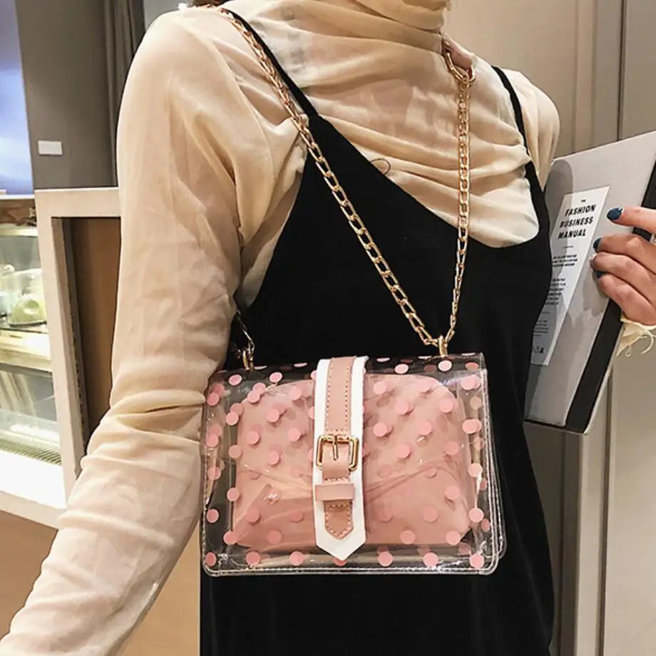 Transparent Jelly Square bag 2019 Fashion New High Quality PVC Women's Designer Handbag Cute Girl Chain Shoulder Messenger bags
Transparent Jelly Square bag 2019 Fashion New High Quality PVC Women's Designer Handbag Cute Girl Chain Shoulder Messenger bags