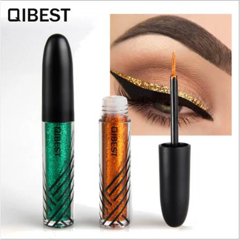 QIBEST Brand Makeup Liquid Glitter Eyeliner Professional Shimmer Eyeliner gel Sexy Stylish Gold Eye liner Cosmetic
QIBEST Brand Makeup Liquid Glitter Eyeliner Professional Shimmer Eyeliner gel Sexy Stylish Gold Eye liner Cosmetic