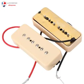Set of Vintage Alnico V Alnico 5 Single Coil Soapbar P90 Neck Bridge Pickup 50/52mm Metal Braided Wire fit Electric Guitar 5.0
Set of Vintage Alnico V Alnico 5 Single Coil Soapbar P90 Neck Bridge Pickup 50/52mm Metal Braided Wire fit Electric Guitar 5.0