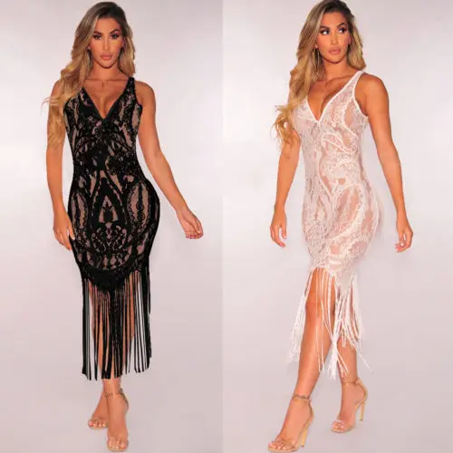 Women Sexy Lace Tassels Beach Dress Summer Sheer White Black Bikini Cover-Ups Sundress S-2XL Plus Size Bathing Suit Swimwear
Women Sexy Lace Tassels Beach Dress Summer Sheer White Black Bikini Cover-Ups Sundress S-2XL Plus Size Bathing Suit Swimwear