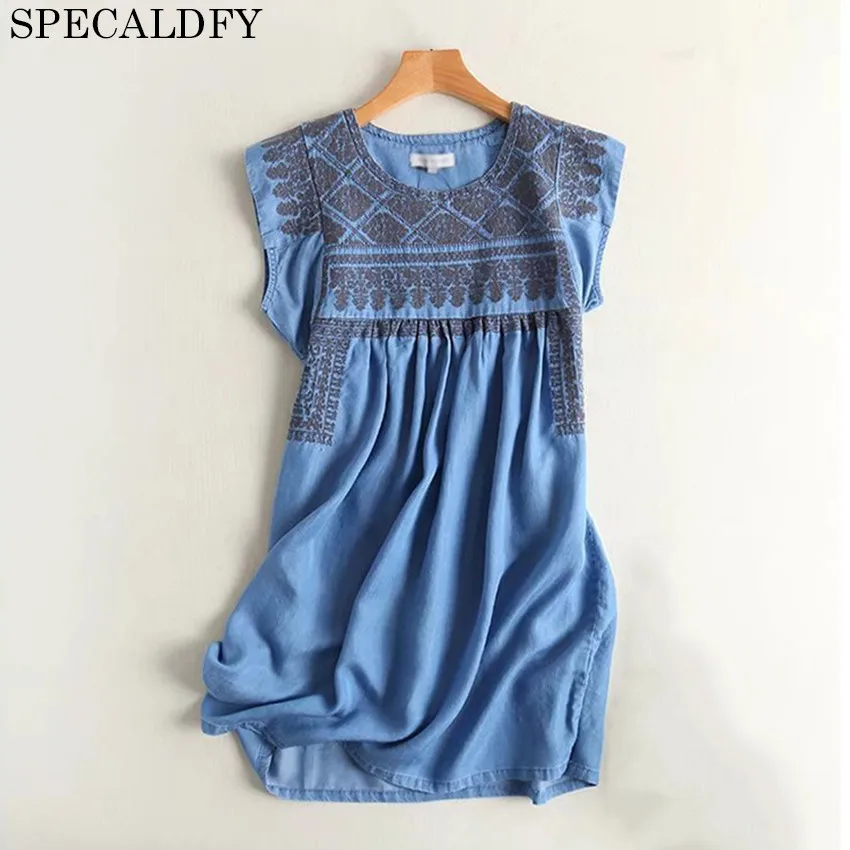 2018 Summer Embroidery Denim Dresses Women Short Sleeve Casual Jeans Dress Plus Size Short Shirt Dress Vestidos Jeans Robe Femme
2018 Summer Embroidery Denim Dresses Women Short Sleeve Casual Jeans Dress Plus Size Short Shirt Dress Vestidos Jeans Robe Femme
