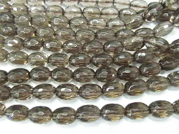 AA+ Full strand 16" SMOKE Smoky QUARTZ barrel drum rice faceted Luxe Chocolate Brown neutral classic Topaz Smoky beads 10-25mm
AA+ Full strand 16" SMOKE Smoky QUARTZ barrel drum rice faceted Luxe Chocolate Brown neutral classic Topaz Smoky beads 10-25mm