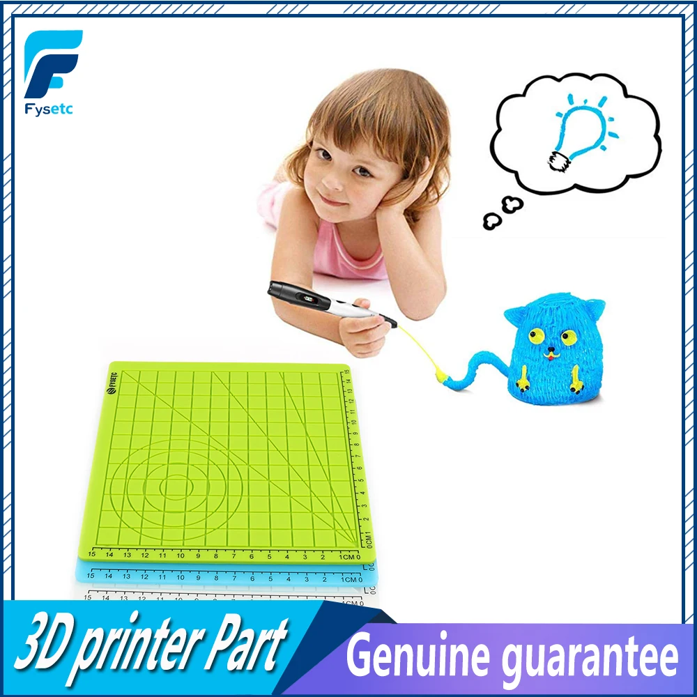 Multi-Purpose 3D Design Silicone Mat Basic Template 3D Printer Part Child Gift + 10M PLA Filament 1.75mm For 3D Printer Pens
Multi-Purpose 3D Design Silicone Mat Basic Template 3D Printer Part Child Gift + 10M PLA Filament 1.75mm For 3D Printer Pens