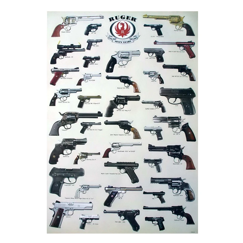 All kinds of pistols! retro tin signs vintage metal plate iron planting wall decoration
All kinds of pistols! retro tin signs vintage metal plate iron planting wall decoration