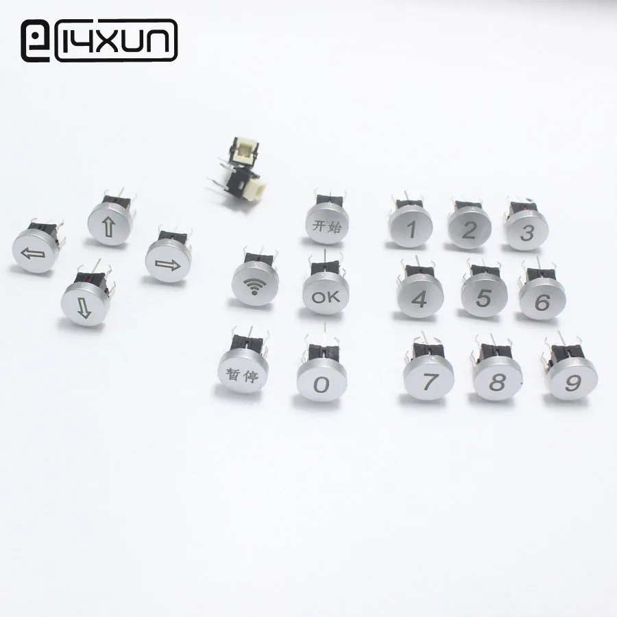 2pcs LED OD 10mm Switch Cap CIRCLE 12V 50mA 0~9 Start Pause Digit Symbol Cap for 6*6mm Momentary Tact Push Button Switch
2pcs LED OD 10mm Switch Cap CIRCLE 12V 50mA 0~9 Start Pause Digit Symbol Cap for 6*6mm Momentary Tact Push Button Switch