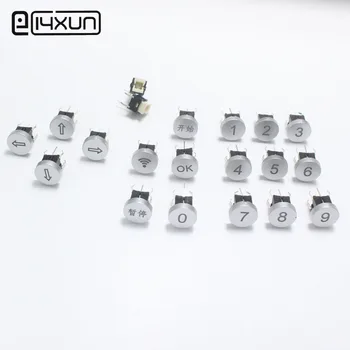 2pcs LED OD 10mm Switch Cap CIRCLE 12V 50mA 0~9 Start Pause Digit Symbol Cap for 6*6mm Momentary Tact Push Button Switch
2pcs LED OD 10mm Switch Cap CIRCLE 12V 50mA 0~9 Start Pause Digit Symbol Cap for 6*6mm Momentary Tact Push Button Switch