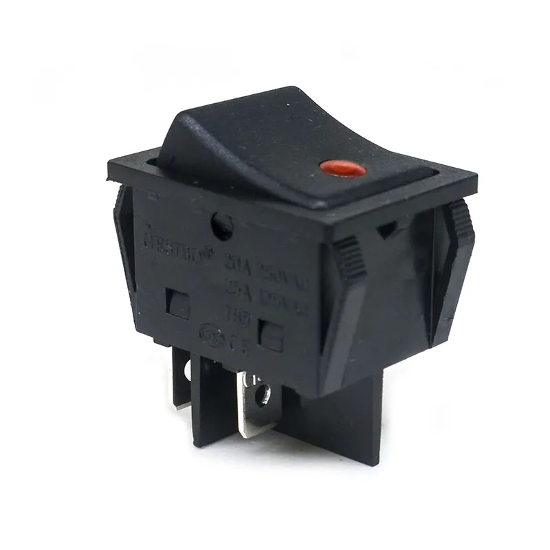 31*25mm Lamp Light 4 PIN DPST Snap-in ON OFF Position Snap Boat Rocker Switch 20A 250V Copper feet
31*25mm Lamp Light 4 PIN DPST Snap-in ON OFF Position Snap Boat Rocker Switch 20A 250V Copper feet