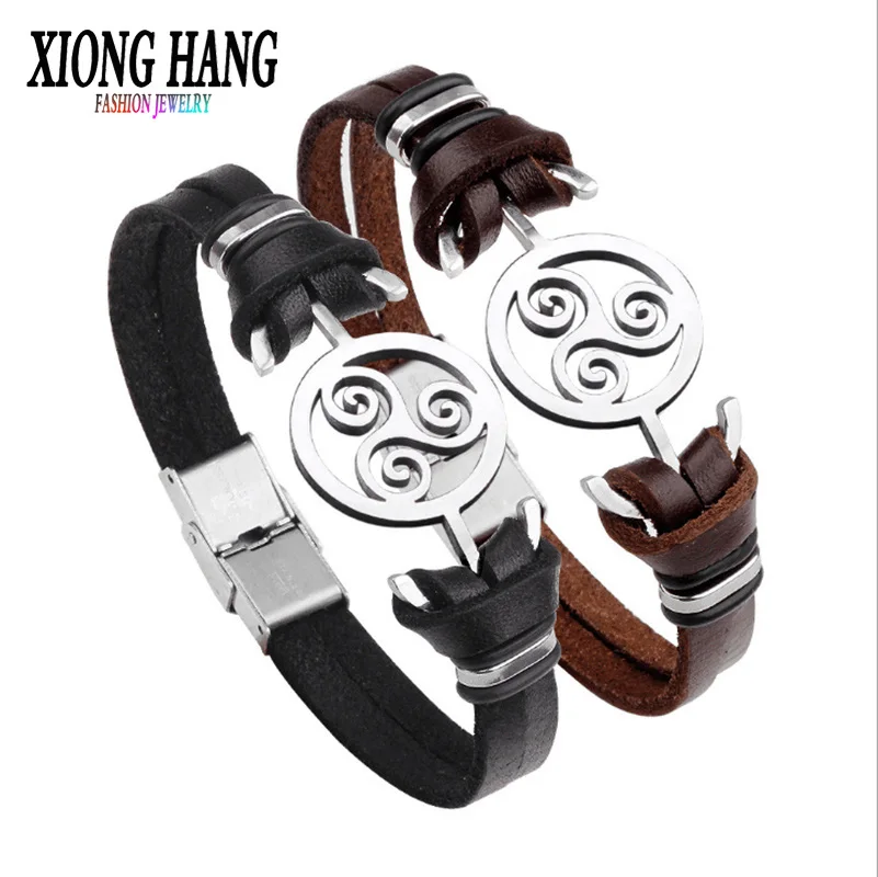 XiongHang Punk Genuine Leather Bracelets For Men Jewelry Stainless Steel Bangle Braided Rope Chain Multilayer Wristband Gift
XiongHang Punk Genuine Leather Bracelets For Men Jewelry Stainless Steel Bangle Braided Rope Chain Multilayer Wristband Gift