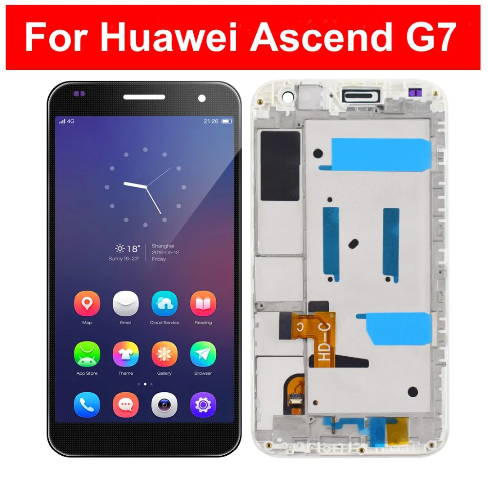 LCD For Huawei Ascend G7 G7-L01 G7-L03/TL00/UL10/UL20 LCD Display Touch Screen Digitizer Assembly Frame For Huawei Ascend G7 LCD
LCD For Huawei Ascend G7 G7-L01 G7-L03/TL00/UL10/UL20 LCD Display Touch Screen Digitizer Assembly Frame For Huawei Ascend G7 LCD