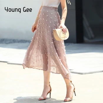 Young Gee Tulle Skirts Women 2019 Summer Casual High Waist Long Skirt Elastic Waist Sweet Linen Tutu Skirt Jupe Longue Femme
Young Gee Tulle Skirts Women 2019 Summer Casual High Waist Long Skirt Elastic Waist Sweet Linen Tutu Skirt Jupe Longue Femme