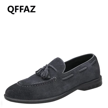 QFFAZ Fashion Style Men Shoes Soft Moccasins Men Loafers High Quality men casual natural leather Men Flats Gommino Driving Shoes
QFFAZ Fashion Style Men Shoes Soft Moccasins Men Loafers High Quality men casual natural leather Men Flats Gommino Driving Shoes