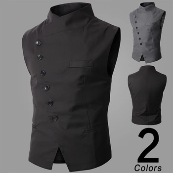 2018 Men Vest Wedding Time-limited Batik Promotion Britain Style Autumn Cotton Hombre Vests Waistcoat Men Slim Sweater
2018 Men Vest Wedding Time-limited Batik Promotion Britain Style Autumn Cotton Hombre Vests Waistcoat Men Slim Sweater