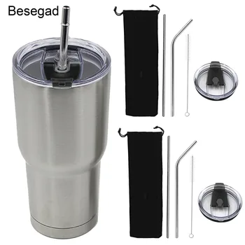 1pcs Spill Proof Replacement Tumbler Lids 2pcs Stainless Steel Straws 1pcs Cleaning Brush 1pcs Pouch for Yeti
1pcs Spill Proof Replacement Tumbler Lids 2pcs Stainless Steel Straws 1pcs Cleaning Brush 1pcs Pouch for Yeti