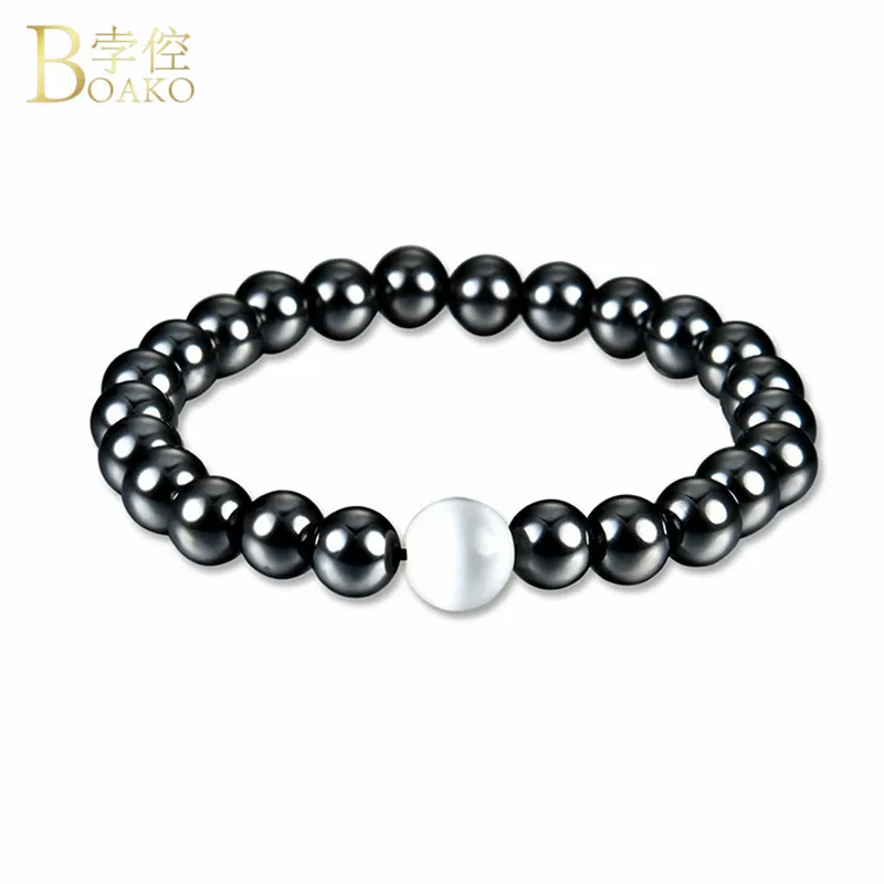 BOAKO Weight Loss Bracelet Round Magnetic Stone Therapy Slimming Hand Chain Hematite Stretch Magnet Bracelet For Men Women
BOAKO Weight Loss Bracelet Round Magnetic Stone Therapy Slimming Hand Chain Hematite Stretch Magnet Bracelet For Men Women