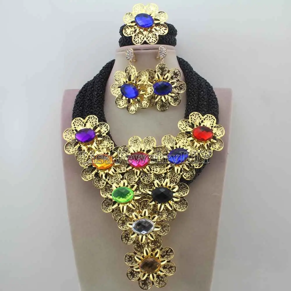 Fashion Black Crystal Costume Women Jewelry Set Masquerade Beads Flowers Statement Necklace Set for Party Free Shipping HD8811
Fashion Black Crystal Costume Women Jewelry Set Masquerade Beads Flowers Statement Necklace Set for Party Free Shipping HD8811