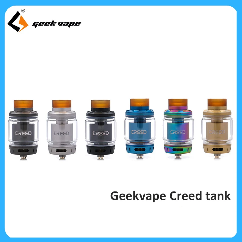 Best Flavor RTA Geekvape Creed RTA 6.5ml capacity support single and dual coil vs Zeus RTA for aegis solo legend mod
Best Flavor RTA Geekvape Creed RTA 6.5ml capacity support single and dual coil vs Zeus RTA for aegis solo legend mod