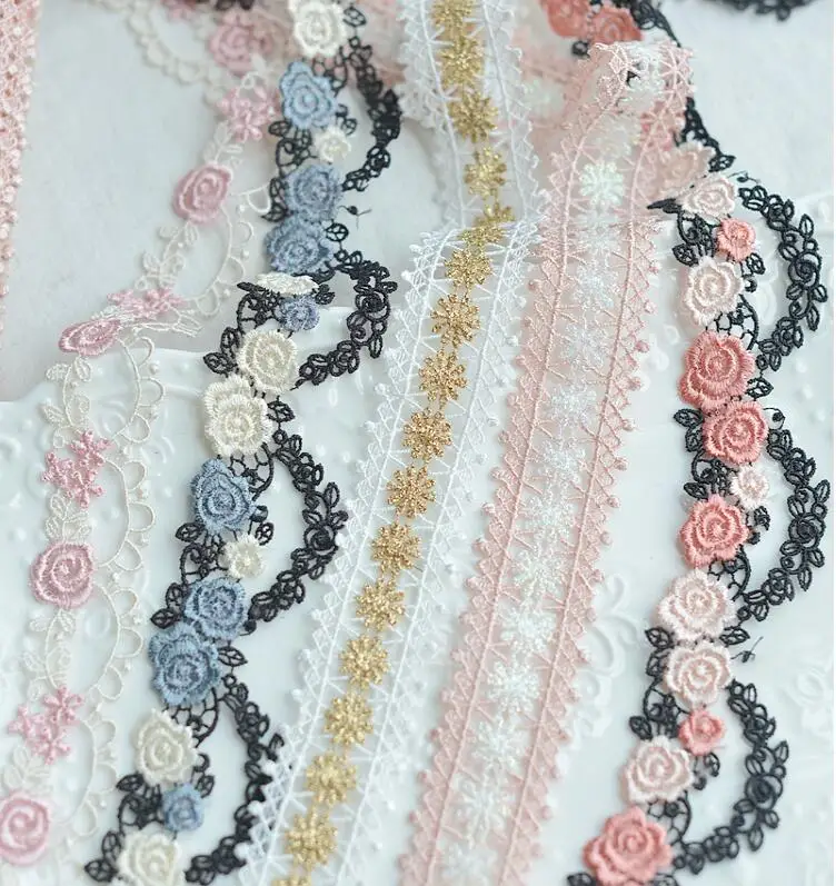 1 Meter/lot Water Soluble Colorful Lace Trims Lace Applique Polyester Costume Trimmings Home Textiles Sewing Lace Fabric 3cm
1 Meter/lot Water Soluble Colorful Lace Trims Lace Applique Polyester Costume Trimmings Home Textiles Sewing Lace Fabric 3cm