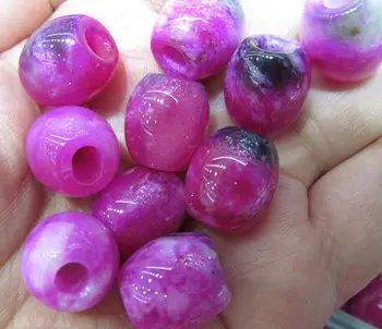 Larger Hole-- Cherry pink red jade gemstone 10x14\14x14\16-25mm drum rice barrel spacer jade stone emeral green spacer beads 12p
Larger Hole-- Cherry pink red jade gemstone 10x14\14x14\16-25mm drum rice barrel spacer jade stone emeral green spacer beads 12p