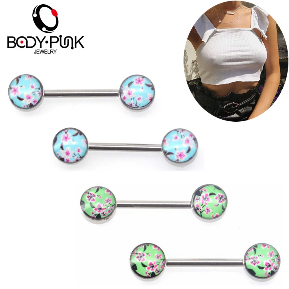 BODY PUNK New Arrival French Blue Flower Style Summer 14g Nipple Barbell Piercing Sexy Nipple Bar Jewelry for Women Gift 2pcs
BODY PUNK New Arrival French Blue Flower Style Summer 14g Nipple Barbell Piercing Sexy Nipple Bar Jewelry for Women Gift 2pcs