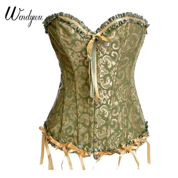 Wendywu New Design Hot Women Sexy Strapless Floral Printed Lace Up Bow Bodycon Corset with Buttons
Wendywu New Design Hot Women Sexy Strapless Floral Printed Lace Up Bow Bodycon Corset with Buttons