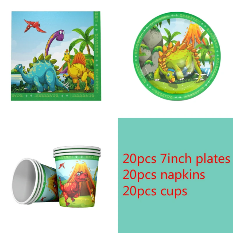 New Dinosaur theme 20 paper cup+20 7inch plate+20 napkin for kids Ballet birthday party supply Tableset decoration
New Dinosaur theme 20 paper cup+20 7inch plate+20 napkin for kids Ballet birthday party supply Tableset decoration