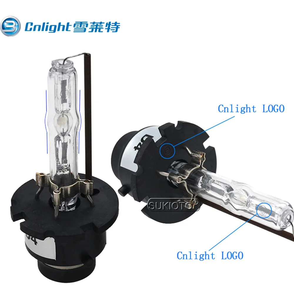 SUKIOTO Store Cnlight D2S H7 xenon Ball Globe 4300K 5000K 8000K 6000K D4S HID xenon bulbs AC 35W Patent Cnlight Ball Headlamps (2)
