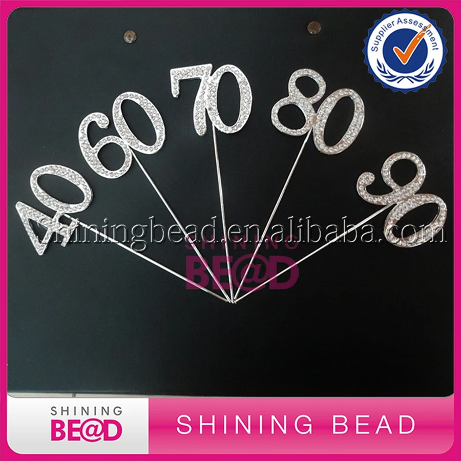 New Design 10/20/30/40/50/60/70/80/90 Rhinestone Covered Diamond Anniversary Birthday Number Cake Topper
New Design 10/20/30/40/50/60/70/80/90 Rhinestone Covered Diamond Anniversary Birthday Number Cake Topper