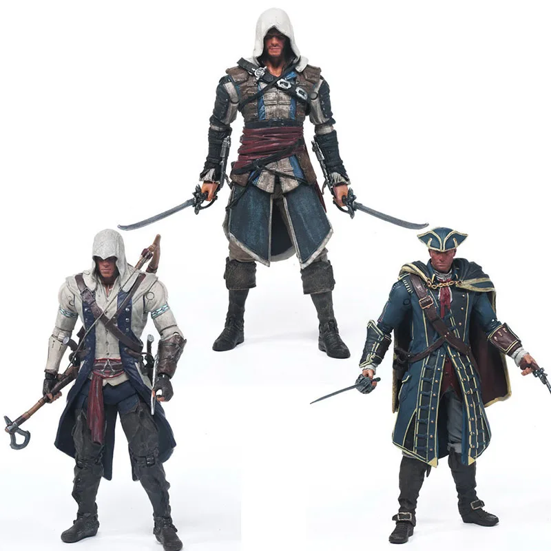 Macfarlane assassins creedings 4 black flag Edward kivii connor 6 inch can be moving my hands do model
Macfarlane assassins creedings 4 black flag Edward kivii connor 6 inch can be moving my hands do model