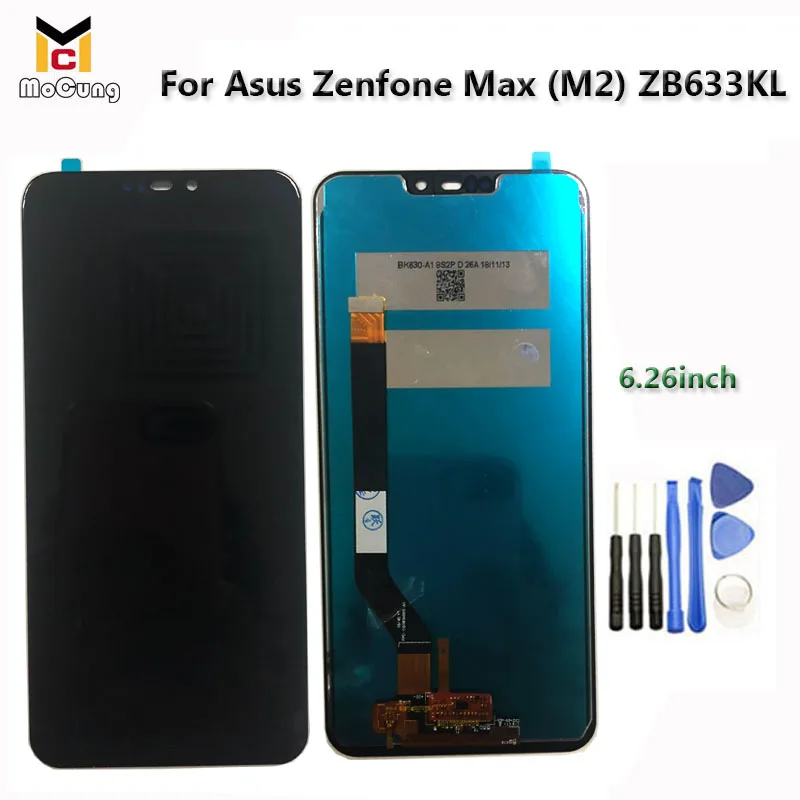 6.26" For Asus Zenfone Max (M2) ZB633KL LCD Display Touch Screen Digitizer Assembly Replacement For ASUS ZB633KL LCD + Tools
6.26" For Asus Zenfone Max (M2) ZB633KL LCD Display Touch Screen Digitizer Assembly Replacement For ASUS ZB633KL LCD + Tools