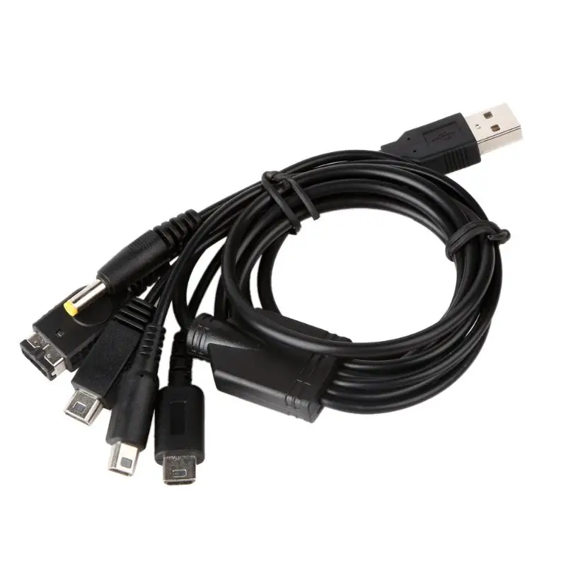 

5 in1 USB Charger Charging Cable Cords for Nintendo NDSL For NDS For NDSI XL For 3DS Charging Leads Cable High Quality