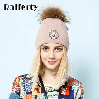 Ralferty 2019 New Flower Rabbit Beanies Warm Winter Hats For Women Real Raccoon Fur Pom Pom Hat Knitted Skullies Pompon Cap Pink
Ralferty 2019 New Flower Rabbit Beanies Warm Winter Hats For Women Real Raccoon Fur Pom Pom Hat Knitted Skullies Pompon Cap Pink