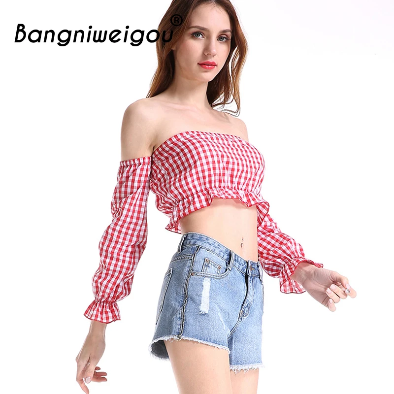 Bangniweigou Off Shoulder Plaid Bandeau Top Women Ruffle Trim Sleeve Peplum Gingham Crop Top Summer Beach Vacay Short Tube Tops
Bangniweigou Off Shoulder Plaid Bandeau Top Women Ruffle Trim Sleeve Peplum Gingham Crop Top Summer Beach Vacay Short Tube Tops