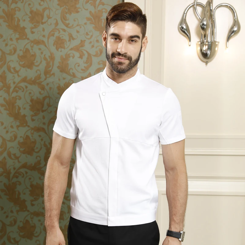 Wholesale Unisex Kitchen Chef Uniform Bakery Food Service Short Sleeve Breathable Double Breasted Cook Wear Chef Jacket
Wholesale Unisex Kitchen Chef Uniform Bakery Food Service Short Sleeve Breathable Double Breasted Cook Wear Chef Jacket