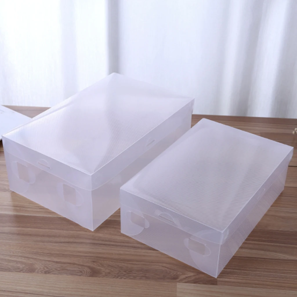 10 Pieces Transparent Plastic Shoe Box Storage Shoe Boxes Foldable Shoes Case Holder Shoebox Transparent Shoes Organizer Boxes
10 Pieces Transparent Plastic Shoe Box Storage Shoe Boxes Foldable Shoes Case Holder Shoebox Transparent Shoes Organizer Boxes
