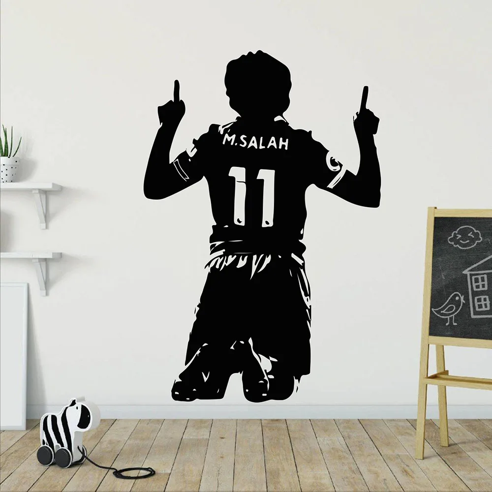 Large Mohamed Salah Egypt Soccer Wall Sticker Bedroom Football Liver pool Spanish Sport Wall Decal Kids Bedroom Vinyl Decor
Large Mohamed Salah Egypt Soccer Wall Sticker Bedroom Football Liver pool Spanish Sport Wall Decal Kids Bedroom Vinyl Decor