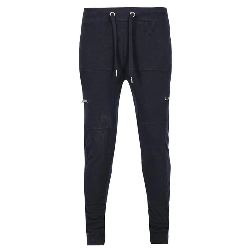 2017 Autumn New Zipper Sweatpants Men Solid Workout Bodybuilding Clothing Casual GYMS Fitness Joggers Pants Skinny Trousers (4)