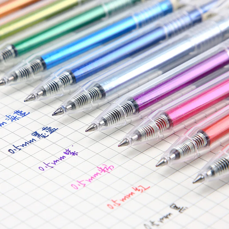 12 Colors Gel-Ink Color Pens, Colorful Gel Pen for School, Kawaii Pens Stationery 0.5mm
12 Colors Gel-Ink Color Pens, Colorful Gel Pen for School, Kawaii Pens Stationery 0.5mm