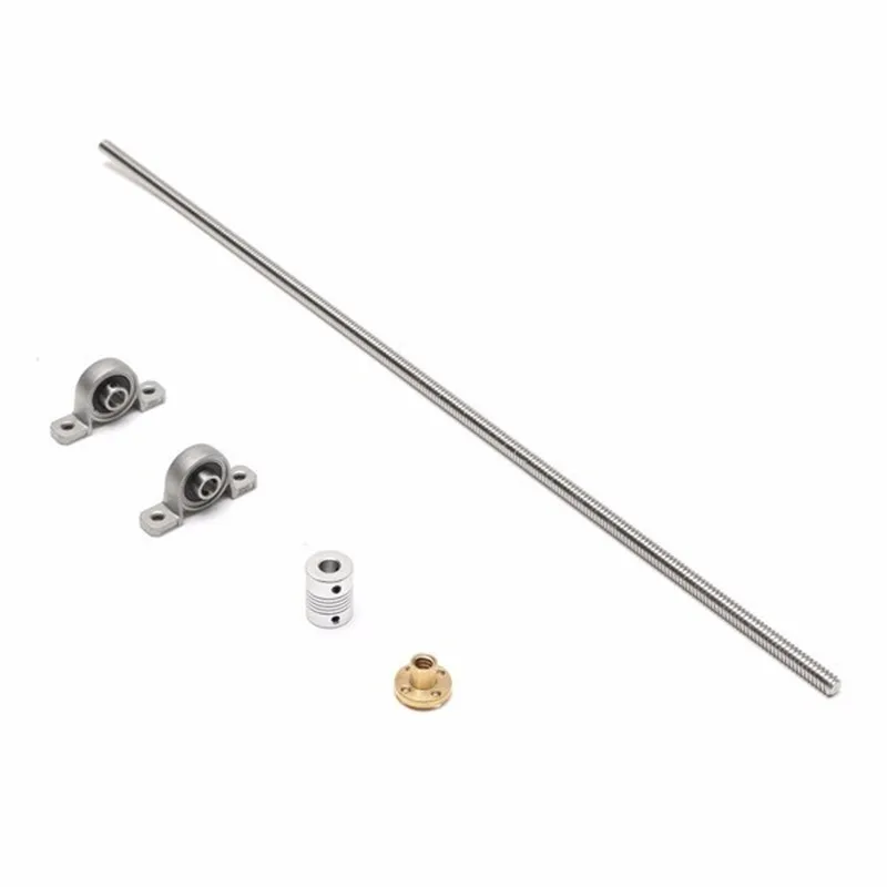 T8 500mm Lead Screw Set with Shaft Coupling and Mounted Ball Bearing For Industrial Automation Equipment Durable
T8 500mm Lead Screw Set with Shaft Coupling and Mounted Ball Bearing For Industrial Automation Equipment Durable