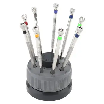 9pcs/set Professional 0.6mm-2.0mm Pure Steel Screwdriver with Slotted and Philips Screw Head for Watch / Glasses Repair Tool Set
9pcs/set Professional 0.6mm-2.0mm Pure Steel Screwdriver with Slotted and Philips Screw Head for Watch / Glasses Repair Tool Set