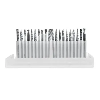 20pcs Tungsten Carbide Rotary Burr Bits1/8 Inch 3mm Shank Grinding Milling Cutter Set With Plastic Case For Power Tools
20pcs Tungsten Carbide Rotary Burr Bits1/8 Inch 3mm Shank Grinding Milling Cutter Set With Plastic Case For Power Tools