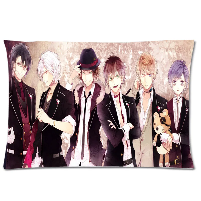 DIY Peach Skin Pillowcase, Anime Diabolik Lovers Tow Side Printed Pillow cover 20"x30" Rectangle Pillow case
DIY Peach Skin Pillowcase, Anime Diabolik Lovers Tow Side Printed Pillow cover 20"x30" Rectangle Pillow case