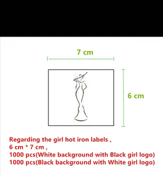 4000pcs , 6 * 1.5 cm + 6 * 7 cm Custom hot iron glue on black/white damask cloth woven label Straight cut tags
4000pcs , 6 * 1.5 cm + 6 * 7 cm Custom hot iron glue on black/white damask cloth woven label Straight cut tags