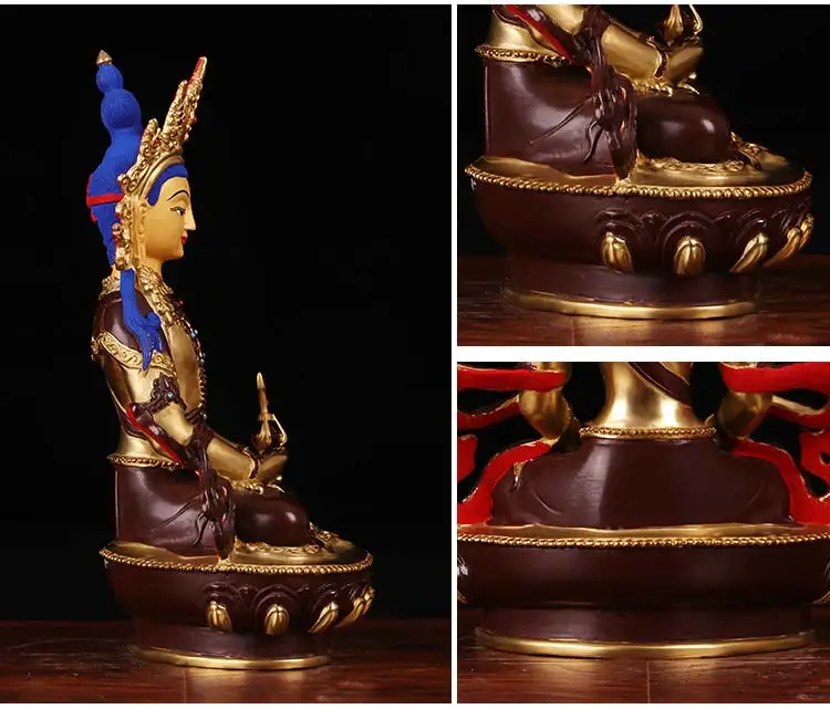 Статуя Будды из позолоченной Ди имитация Непала получистая тибетская статуя