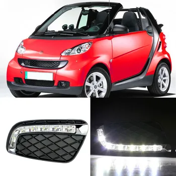 Ownsun New Updated LED Daytime Running Lights DRL With Black Fog Light Cover For Benz Smart Fortwo 2008-2011
Ownsun New Updated LED Daytime Running Lights DRL With Black Fog Light Cover For Benz Smart Fortwo 2008-2011