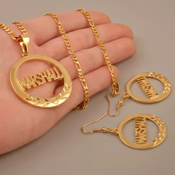 Gold Color Big Size Marshall Jewelry set Pendant Necklaces Earrings for Women Ethnic Gifts/Can't Change Name #J0278
Gold Color Big Size Marshall Jewelry set Pendant Necklaces Earrings for Women Ethnic Gifts/Can't Change Name #J0278