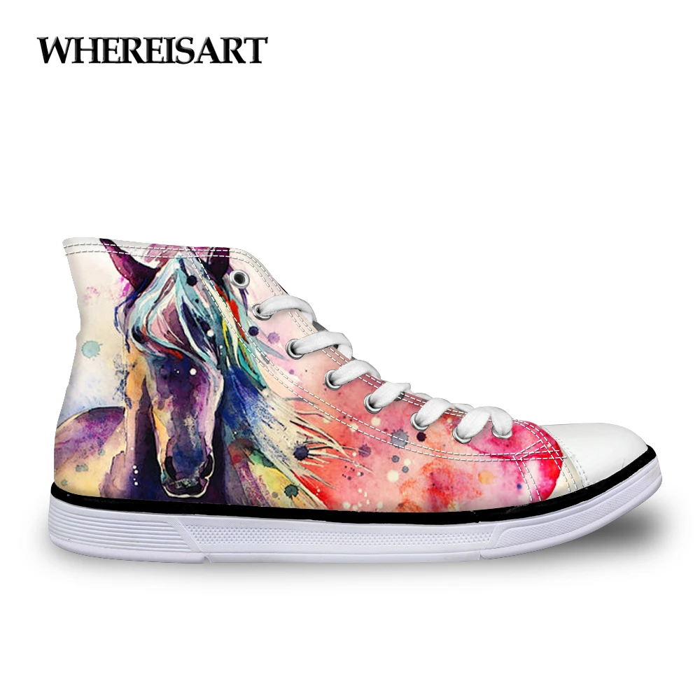 WHEREISART Fashion Hand-printed Women Vulcanize Shoes Crazy Horse Female Leisure Canvas Shoes High Top Women's Shoes Woman 2018 
WHEREISART Fashion Hand-printed Women Vulcanize Shoes Crazy Horse Female Leisure Canvas Shoes High Top Women's Shoes Woman 2018